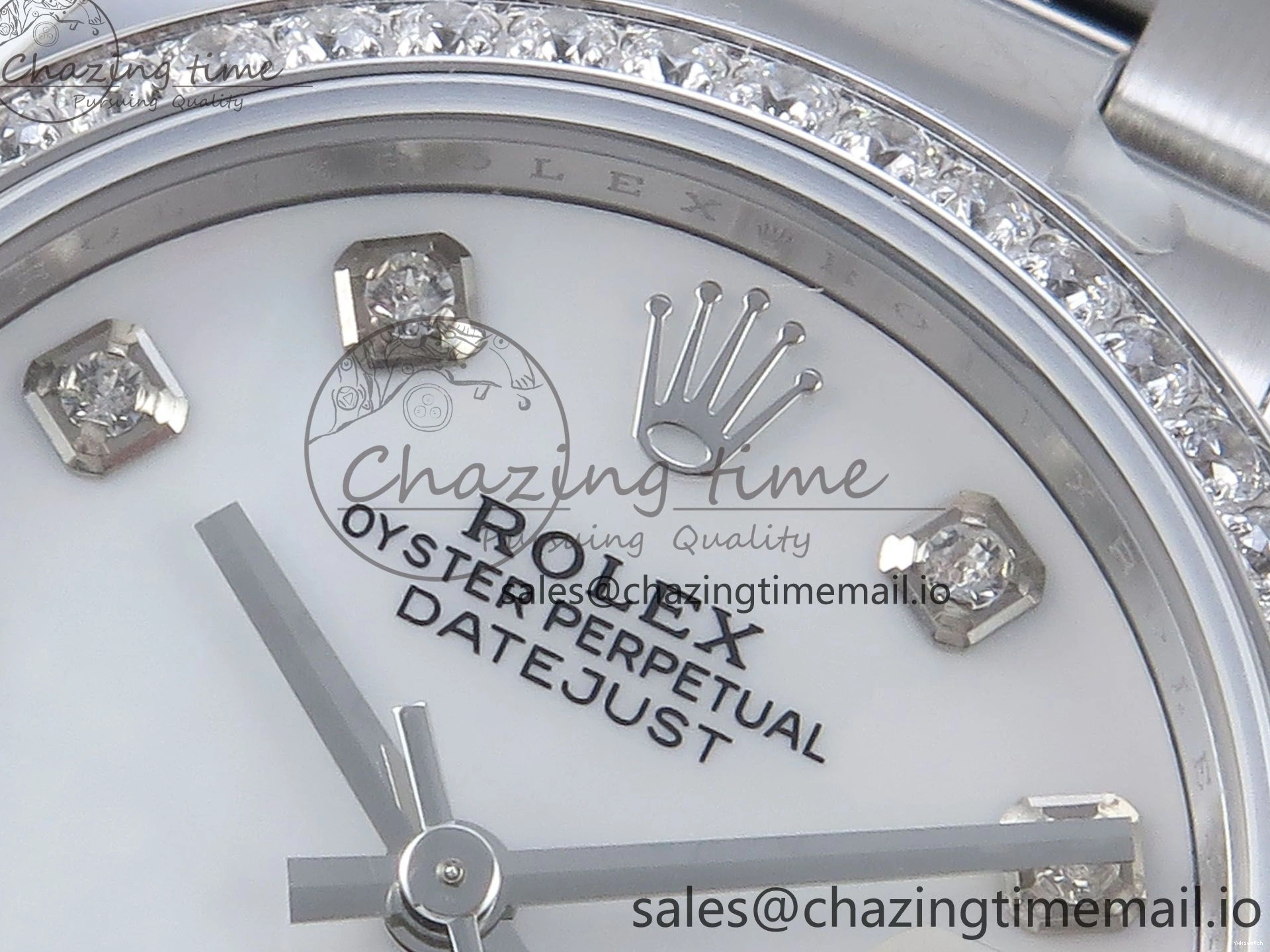 Bracelet Best DateJust Dial Bezel ETA Oyster 1:1 MOP Steel ARF 31 904L Edition Diamonds 2688 White SS 278384RBR on 0328